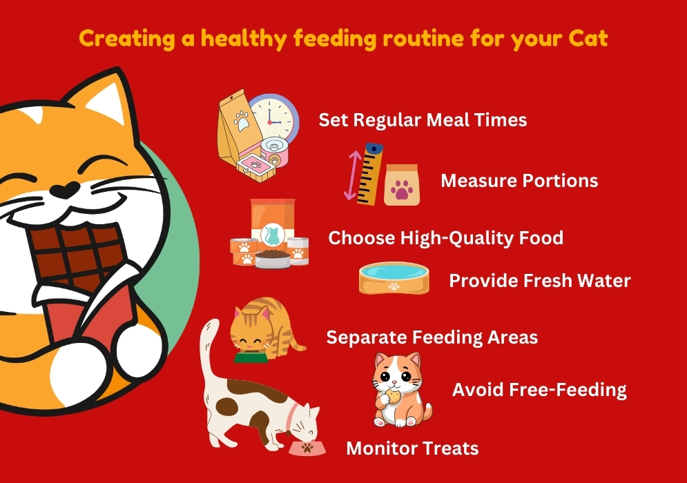 Creating a healthy feeding routine for your cat