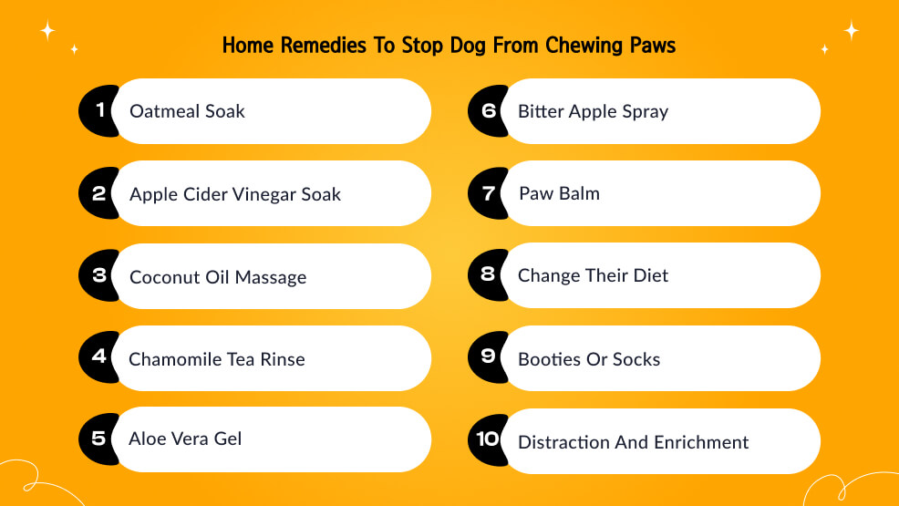 Home Remedies To Stop Dog From Chewing Paws