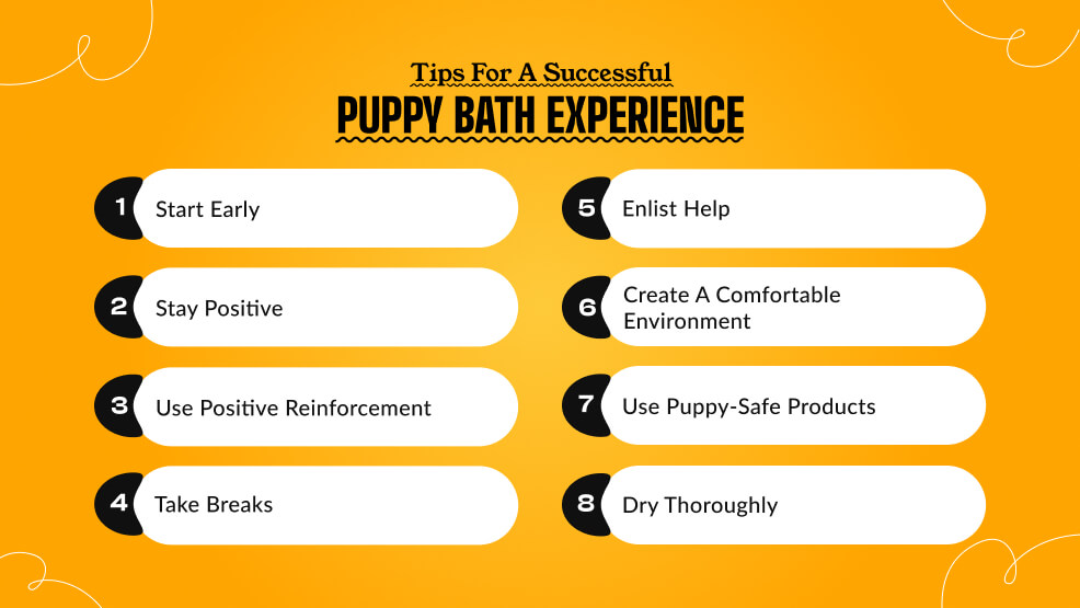 Tips for a successful puppy bath experience