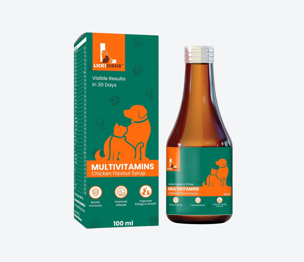 LICKICIOUS Multivitamin Syrup For Dogs & Cats