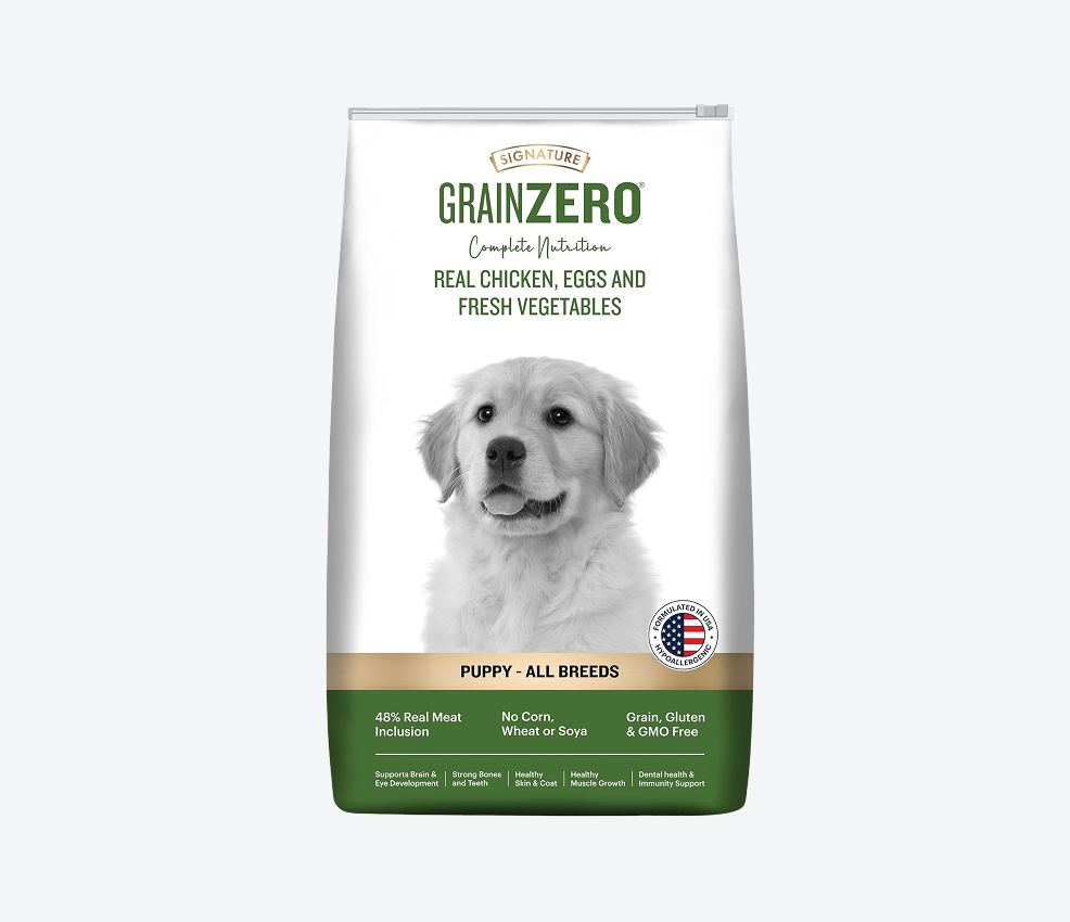 Grain Zero Real Chicken, Egg, And Vegetables Puppy Dry Dog Food