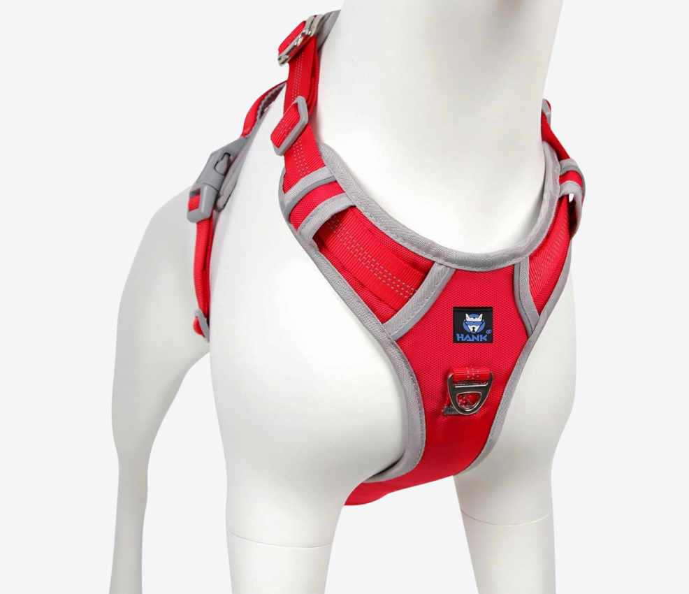 HANK Dog Harness Red