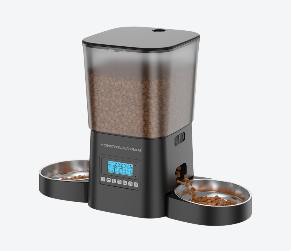 HoneyGuaridan Automatic Dog Feeder For 2 Dogs