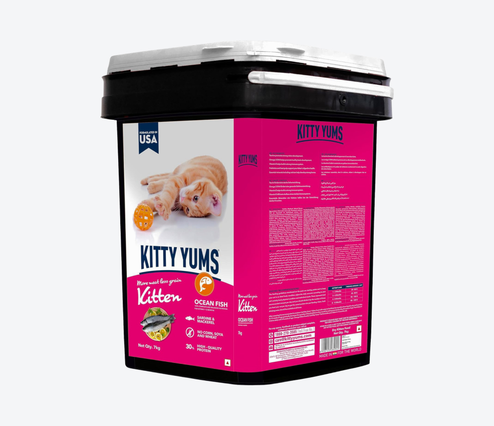 Kitty Yums Kitten Dry Cat Food Ocean Fish