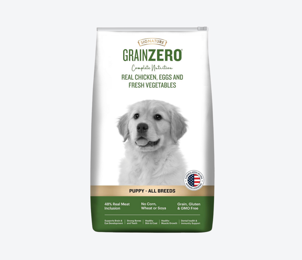 Grain Zero Real Chicken, Egg And Vegetables Puppy Dry Dog Food