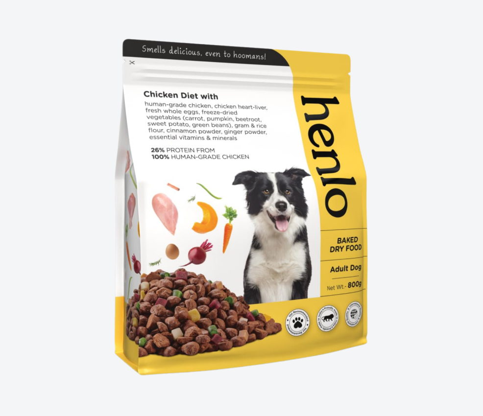 Henlo Baked Dry Dog Food For Adult Dogs