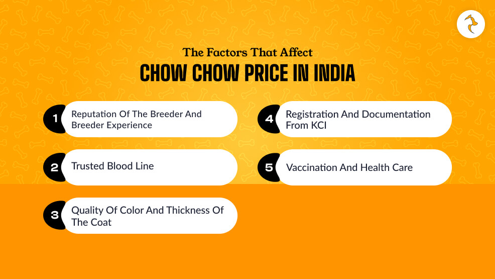 Factors For Chow Chow Price